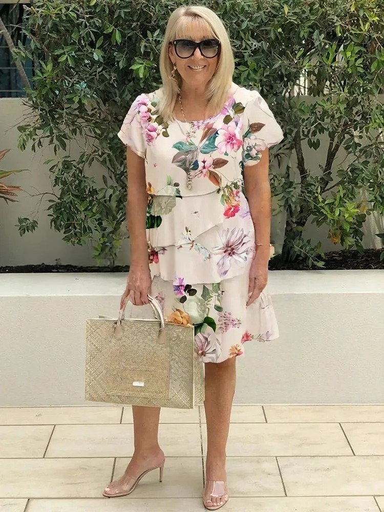 Emilie | Elegancka maxi sukienka w kwiaty