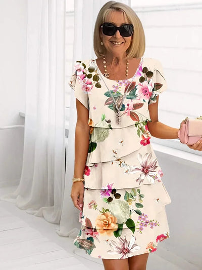 Emilie | Elegancka maxi sukienka w kwiaty